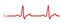 ECG pulse graph with stethoscope isolated