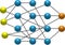 Echo State Machine  Neural Network Model Illustration Diagram