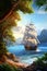 Echoes of the Past: Ancient Ship Sailing the Seas