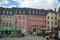 Echternach, Luxembourg; 08/11/2018: Main square in the old town of Echternach, Luxembourg. Medieval and touristic place, with