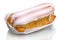 Eclair cake on white