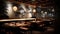 eclectic blurred restaurant interior design