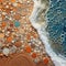 Eclectic Impressions: A Mosaic of Sand Patterns Along the Beach