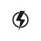 eclectric power sign, thunder icon, electricity. Vector illustration.