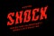 Eclectric shock style font