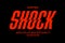 Eclectric shock style font design