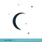 Eclipse Moon and Stars Icon Vector Logo Template Illustration Design. Vector EPS 10