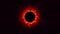 Eclipse Solar Corona abstract flame