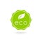 Eco badge, ecology label, nature view