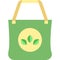 Eco bag vector fabric cotton backpack icon