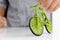 Eco bicycle icon concept