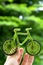 Eco bicycle icon,energy concept