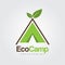 Eco Camp logos template.