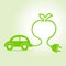 Eco car make a apple icon