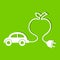 Eco car make a apple icon