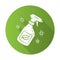 Eco cleaning products flat design long shadow glyph icon