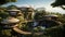 Eco-conscious oasis, sustainable forest retreat fosters a deep connection with nature. Highlights renewable energy solutions, eco-