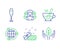 Eco energy, Champagne glass and Women group icons set. Present, Tea cup and Fair trade signs. Vector
