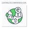 Eco excellence line icon