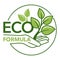 Eco formula eco-friendly emblem