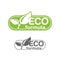 Eco formula stamp in eco-friendly decoration