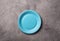 Eco friendly blue paper plate