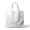 Eco-friendly canvas bag, tote bag, front view isolated on a white background