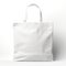 Eco-friendly canvas bag, tote bag, front view isolated on a white background