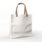 Eco-friendly canvas bag, tote bag, front view isolated on a white background