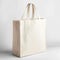Eco-Friendly Canvas Tote Bag on White Background. Generative ai