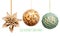 Eco friendly Christmas. Homemade Christmas ornaments made of natural biodegradable materials. Ecology, environmental conservation
