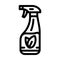 eco friendly cleaning green living line icon vector illustration