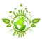 Eco friendly concept, Green city save the world,