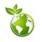 Eco friendly concept, Green city save the world,