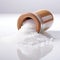 Eco-friendly Craftsmanship: Captivating Ultra Hd Image Of Salt On White Background