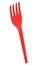 Eco-friendly disposable utensils like fork on white background.
