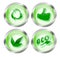 Eco Friendly Icon Buttons