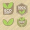 Eco friendly label set