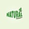 eco friendly natural label organic product sticker logo