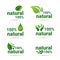 Eco Friendly Organic Natural Product Web Icon Set Green Logo Collection