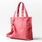 Eco Friendly Pink Canvas Tote Bag on White Background. Design Template for Mock-up , AI generated