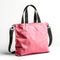 Eco Friendly Pink Canvas Tote Bag on White Background. Design Template for Mock-up , AI generated