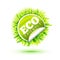 Eco friendly sticker with grass