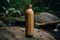 an eco friendly sustainable water bottle made from bamboo. Generative ai