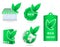 Eco friendly template icon