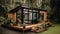 Eco-Friendly Tiny House in a Forest Setting