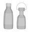 Eco friendly water bottle, no plastic and go green conception, zero waste shopping guide, reusable