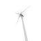 Eco-friendly wind turbine isolated on white