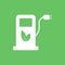 Eco fuel pump station icon. Charging point for hybrid vehicles cars sign symbol