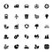 Eco Glyph Vector Icon Set